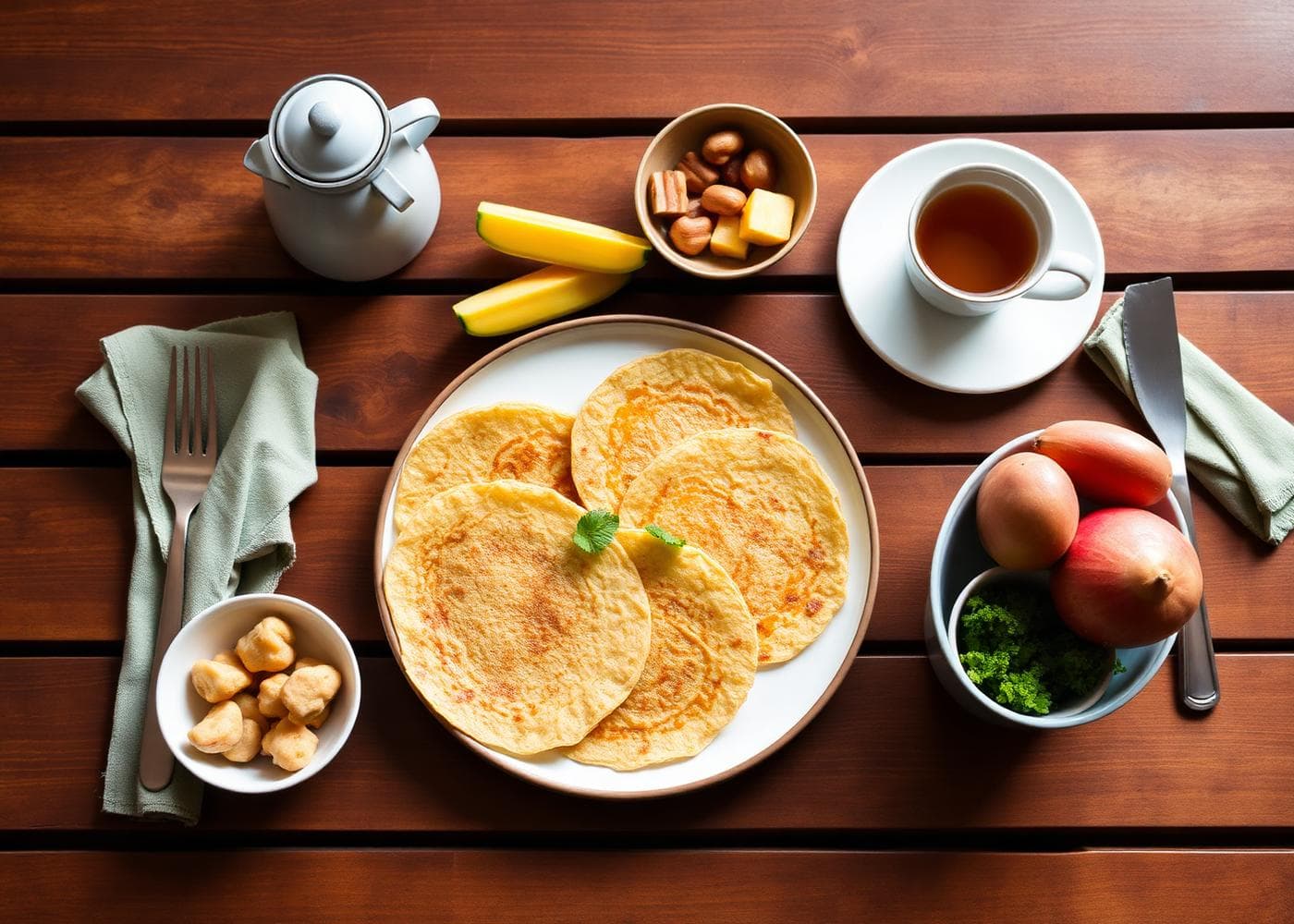 Sri Lankan breakfast at Shadow Inn